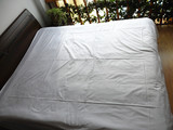 外贸尾单纯白色60纱支400根纯棉贡缎床单  全棉床上用品  睡单