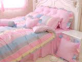 宿舍定制 韩版全棉三件套枕套/床单/被套/1米1,2米1,35米学生床