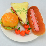 仿真三明治肯德基汉堡热狗餐厅厨柜展示模型烘焙早教道具