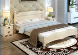 实木儿童床单人床小床木板床1.5米1.8双人床美式白色公主床松木床
