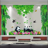 中国风3D立体可移除墙贴客厅电视墙沙发背景墙装饰贴画卧室温馨贴