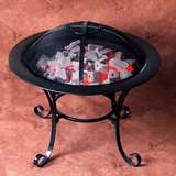 铁艺室内外取暖器实木炭烤火炉桌罩火盆烧烤架炉生活电器野炊125