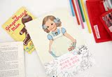 【50包邮】洋娃娃 可爱女孩涂鸦本 填色画册 儿童成人绘画涂色书
