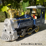 蒂雅多蒸汽火车头模型大胡子叔叔人偶复古怀旧古典老爷车儿童玩具