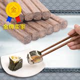 鸡翅木筷子家用天然实木日本家庭装防滑日式高档木质尖头竹筷快子