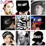 BIGBANG GD 权志龙 G-DRAGON同款男女帽子 棒球嘻哈帽 平沿鸭舌帽