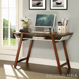 现代简约书桌实木办公电脑桌子宜家家用台式写字台简易餐桌长方形