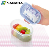 日本进口SANADA水果保鲜盒 冰箱冷藏盒保冷盒子水果盒附冰袋