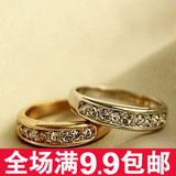 [1045]同款 时尚小巧单圈碎钻戒指 尾戒 女 指环 百搭饰品