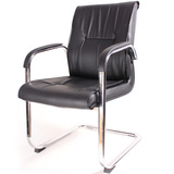 益生宝 固定椅 人体工程学弓形四脚办公椅 家用写字椅会议椅 皮椅