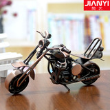 简艺 多款金属铁艺摩托车模型摆件创意工艺礼品办公室桌面装饰品