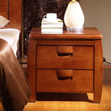 实木床头柜卧室简约现代中式收纳储物柜橡木榉木色床边柜整装特价