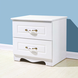 宜家欧式斗柜简约现代储物柜烤漆床头柜组装迷你床头柜简易抽屉柜