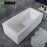 巴博 1.7米高端精工人造石浴缸 欧式独立浴缸 9912