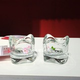 ◆北京宜家代购◆IKEA 凡斯纳 小圆蜡烛托 烛台 透明玻璃 新品0.2