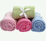 外贸毛线毯纯棉毯子全棉羊羔绒针织毯毛巾毯毛巾被 特价午睡毯