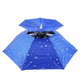 头戴式雨伞伞帽超轻便携钓鱼头顶伞雨帽子大号防雨防紫外线防晒