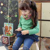 2016女童韩版针织衫套头儿童纯色新款常规长袖B类棉开衫毛衣