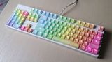 iKBC F104 G104机械键盘二色双色字透PBT彩虹键帽  霜冻之蓝