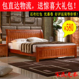 实木1米1.2米成人 双人床橡木床1.5米1.8米 单人床 儿童床 男小床