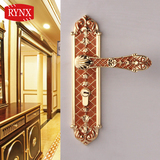 【RYNX凌仕】5轴承反提快锁 室内房门锁欧式琥珀红宝石卧室门锁
