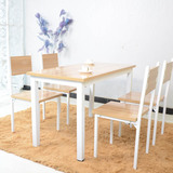 宜家钢木餐桌椅组合长方形4人6人儿童快餐简约现代 简易餐桌批发