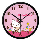 摩门hello kitty卡通挂钟儿童房卧室可爱静音创意钟表时钟石英钟