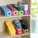 塑料鞋子收纳架鞋盒创意一体式多层鞋架鞋托双层简易衣鞋柜置物架