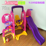 折叠宝宝滑梯三合一户外 2岁单人玩具家用室内儿童滑梯秋千组合