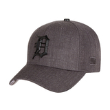 韩国-正品MLB老虎队黑色金属标灰色棒球帽 鸭舌帽 男女调节款