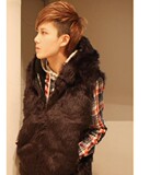 时尚好看的个性韩版修身秋冬天穿的保暖加厚男女学生青年马甲外套