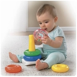 包邮益智彩虹套圈层层叠叠叠乐套塔婴幼儿益智早教玩具0-1-2岁