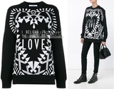 正品代购 Givenchy纪梵希 2016秋冬女款几何字母印花长袖套头卫衣