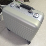 银座17/18寸小号拉杆箱万向轮 铝框手提化妆箱女士登机行李电脑箱