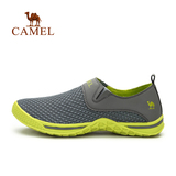 CAMEL骆驼户外男款 春夏日常运动透气网布套脚徒步跑步鞋