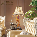 欧式奢华大气客厅茶几台灯 欧式树脂温馨卧室床头简约落地台灯