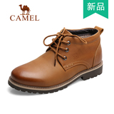 Camel/骆驼男鞋2015冬季新款真皮工装鞋户外休闲高帮鞋A254285011