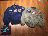 16新款日本TED mans加厚棉夹克ma1空军飞行服小恶魔重工刺绣夹克