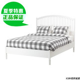 IKEA宜家 正品代购 提赛尔床架 双人床 卧室家具北欧田园实木床