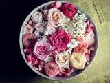 【原创】永生花 圆筒礼盒 七朵玫瑰花 表白创意生日礼物送女友
