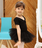 韩国正品儿童舞蹈服练功服装女孩黑色半身蓬蓬短裙大童芭蕾短裙11