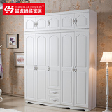 韩式三四五门衣柜现代简约组装板式柜子3整体4组合5家具卧室衣橱