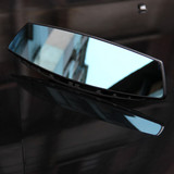 车内大视野后视镜 反光镜片防眩目 汽车室内倒车镜广角曲面蓝镜