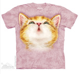 美国代购the Mountain诱惑猫粉红色纯棉夏季短袖女款T恤