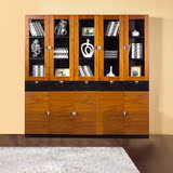 实木书柜自由组合两门三门五门书柜子简约现代家具