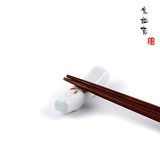 雪花樱花 日式和风餐具 手绘陶瓷筷架 筷子架子 筷架筷托筷枕