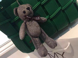 新款小熊高档韩国可爱泰迪熊包包挂件泰迪熊钥匙扣女挂饰毛绒公仔