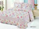 纯棉韩国绗缝床盖三件套床单 加厚床单床罩 衍缝凉被外贸原单包邮