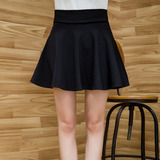 2015新款女装裙子高腰修身蓬蓬裙弹力白搭韩版气质加厚A字短裙裤