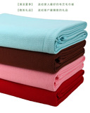 结婚礼物外贸竹纤维纯棉毛巾被大红单人盖毯午睡毯夏凉被纯色毯子